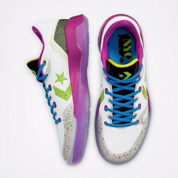 Converse G4 OX Men Basketball Shoes Sneakers New White Bright Pear 16891… - Picture 9 of 10